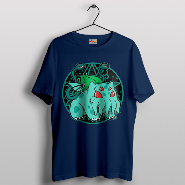 Bulbasaur Cthulhu Pokemon GO Navy T-Shirt Game Merch