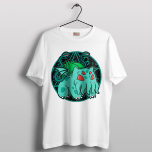 Bulbasaur Cthulhu Pokemon GO White T-Shirt Game Merch