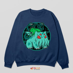 Bulbasaur Gifts Cthulhu Evolutions Navy Sweatshirt Pokemon