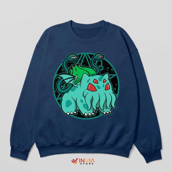 Bulbasaur Gifts Cthulhu Evolutions Navy Sweatshirt Pokemon