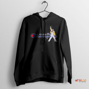 Champion's Anthem Music Victory Black Hoodie Live Aid Concert