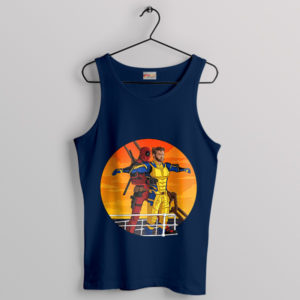 Deadpool 3 Wolverine Titanic Scene Navy Tank Top Funny