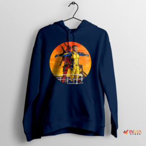 Deadpool and Wolverine Titanic Scene Navy Hoodie Movie