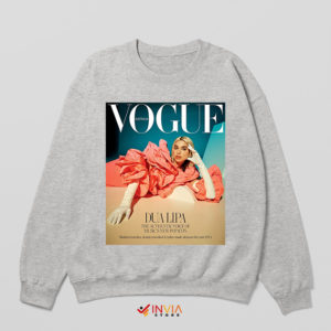 Dua Lipa Tour Fashion Magazines Sport Grey Sweatshirt Sweatshirt Music