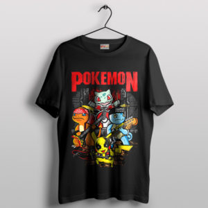 Evolution of Heavy Metal Pokemon T-Shirt Pikachu Friends