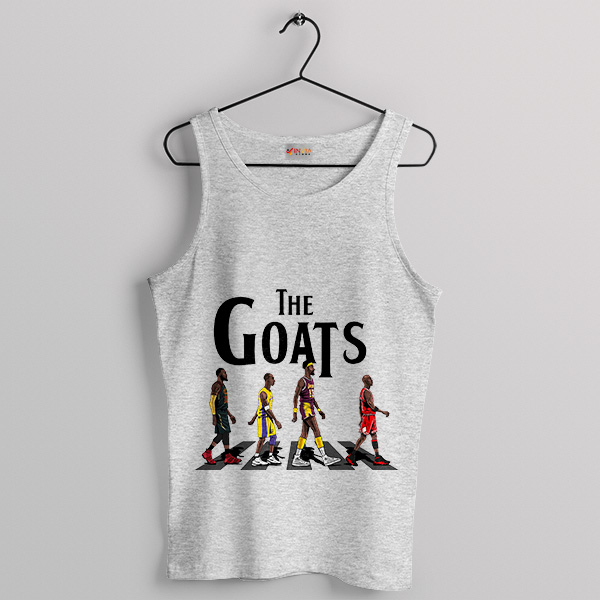 GOATS Best NBA Players of All Time Sport Grey Tank Top Abbey Road