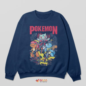 Heavy Metal Pokemon Showdown Navy Sweatshirt Bands