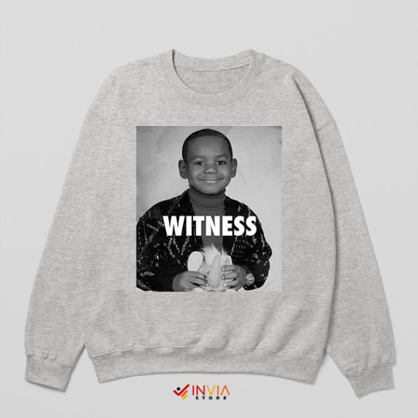 LeBron James Career Witness Sport Grey Sweatshirt Basketball Merch