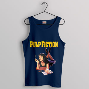 Mia's Dance Moves Pulp Fiction Navy Tank Top Best Quentin