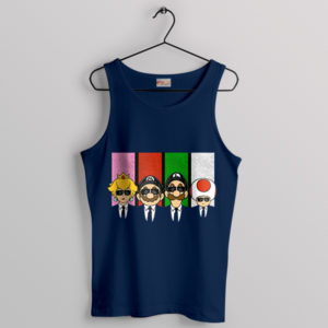 Mr Mario Bros Reservoir Dogs Navy Tank Top Graphic Game