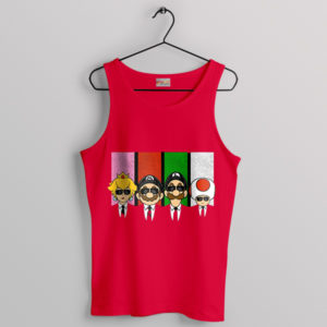 Mr Mario Bros Reservoir Dogs Red Tank Top Graphic Game