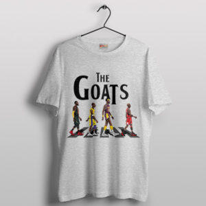 NBA GOATS Rankings Abbey Road Sport Grey T-Shirt Basketball