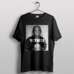 Quote Lebron James Kids Witness Black T-Shirt NBA Goat