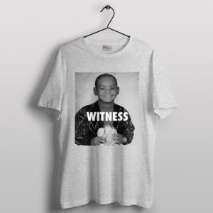 Quote Lebron James Kids Witness SPort Grey T-Shirt NBA Goat