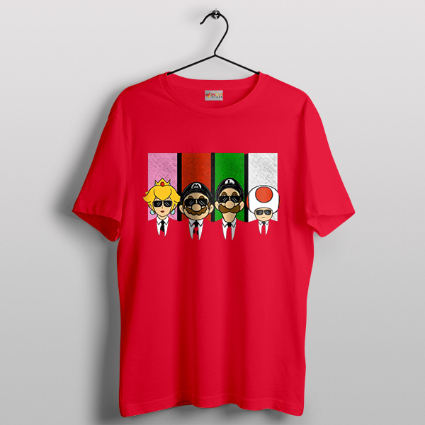Reservoir Dogs Mario Bros Characters Red T-Shirt Online Game