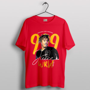 Signature Juice Wrld 999 Graphic Red T-Shirt Merch Tour