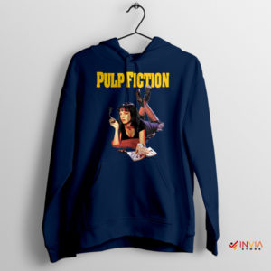 Timeless Elegance Mia Pulp Fiction Navy Hoodie Overdose Scene