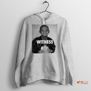 Witness LeBron James Game SPort Grey Hoodie NBA Basketball