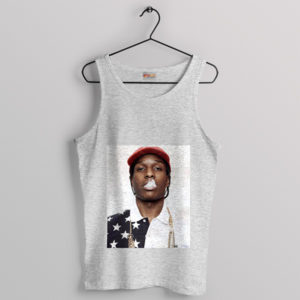 Album Art Live Love Asap Rocky Sport Grey Tank Top