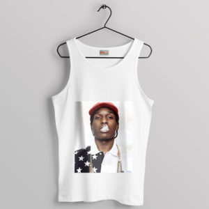 Album Art Live Love Asap Rocky White Tank Top