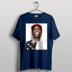 American Rapper ASAP Rocky Live Love Navy T-Shirt
