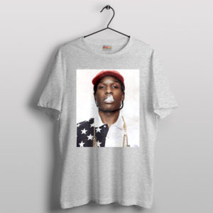 American Rapper ASAP Rocky Live Love Sport Grey T-Shirt