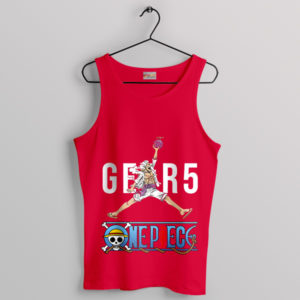 Anime Fashion Gear 5 Luffy Red Tank Top Air Jordan