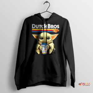 Baby Yoda Dutch Bros Coffee Hours Hoodie Meme Mandalorian