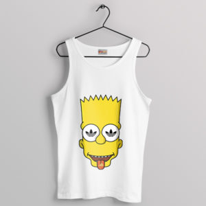 Bart's Adidas Style Springfield Adventure White Tank Top