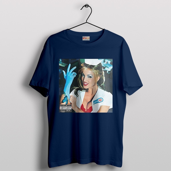 Best Blink 182 Nurse Album Cover Navy Graphic T-Shirt