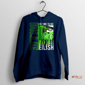 Billie Eilish Merch No Time To Die Navy Hoodie Song Bond