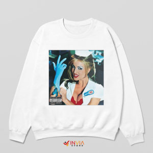 Blink 182 Janine Graphic White Sweatshirt Album