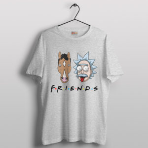 Bojack And Rick Sanchez Portal Sport Grey T-Shirt