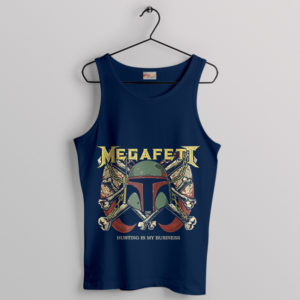 Book of Boba Fett Megadeth Album Navy Tank Top