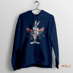 Bugs Bunny Meme Adidas Cartoon Navy Hoodie