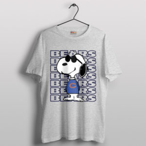 Cute Snoopy Chicago Bears Running Backs SPort Grey T-Shirt