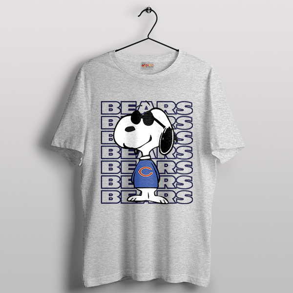 Cute Snoopy Chicago Bears Running Backs SPort Grey T-Shirt