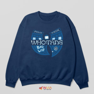 Doctor Who Tardis Wu Tang Clan Navy Sweatshirt