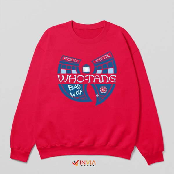 Doctor Who Tardis Wu Tang Clan Red Sweatshirt