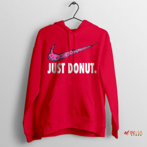 Donut Chocolate Meme Nike Suit Red Hoodie