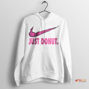 Donut Chocolate Meme Nike Suit White Hoodie