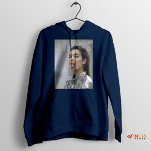 Dua Lipa Tongue Music Navy Hoodie