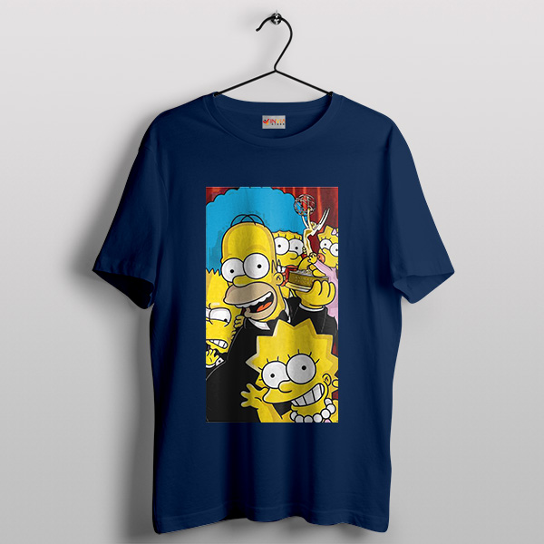 Family Simpsons Predictions Navy T-Shirt