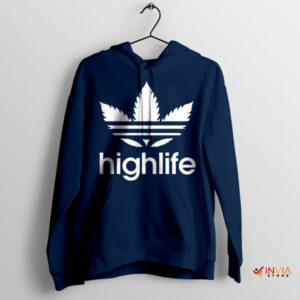 Fashion Highlife Adidas Weed Navy Hoodie