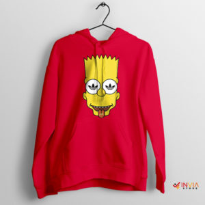 Funny Bart's Adidas Adventure Red Hoodie Springfield