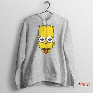 Funny Bart's Adidas Adventure Sport Grey Hoodie Springfield