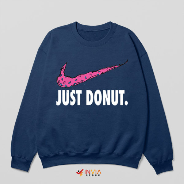 Funny Nike Air Cake Donut Navy Sweater