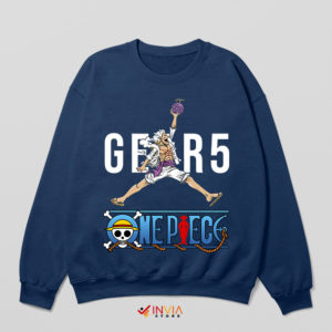 Gear 5 Luffy Powers Air Jordan Navy Sweatshirt