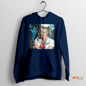 Girl on Blink-182 Enema of the State Navy Hoodie