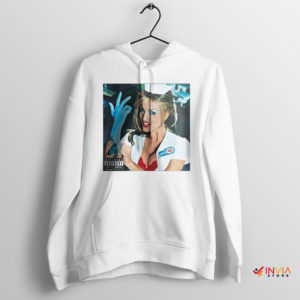 Girl on Blink-182 Enema of the State White Hoodie